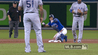 GIF: Josh Donaldson makes incredible leaping catch into the stands -  Bluebird Banter