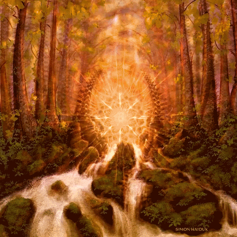 simonhaiduk art trippy nature psychedelic GIF