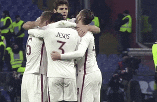 group hug football GIF by AS Roma