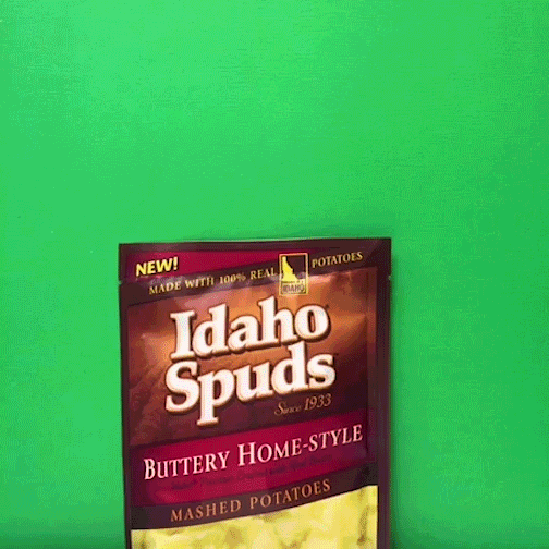 Mashed Potatoes Christmas GIF by Idaho Spuds