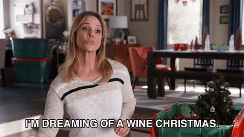 cheryl hines im dreaming of a wine christmas GIF
