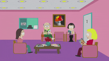 teacher sitting GIF by South Park 