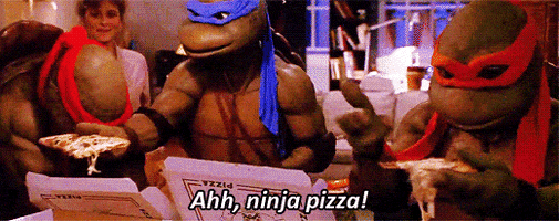 teenage mutant ninja turtles pizza GIF