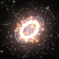 xponentialdesign animation space science explosion GIF