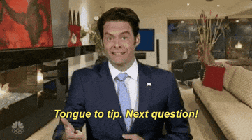 anthony scaramucci tongue to tip GIF by Saturday Night Live