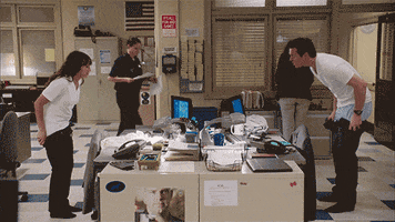 relax dress down GIF by Angie Tribeca