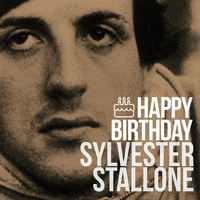 Sylvester Stallone Birthday GIF by Fandor - Find & Share on GIPHY
