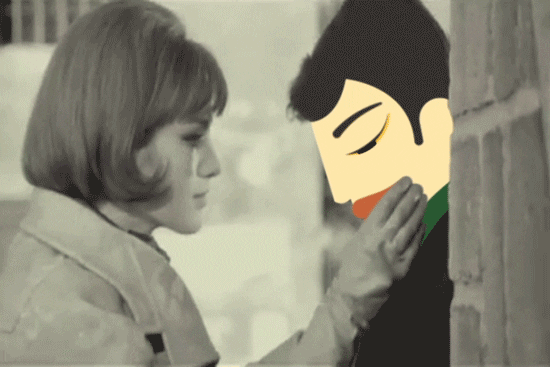 Carlin animation illustration kiss kissing GIF