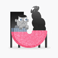 Under The Bed Monster GIF by Gabriel Pich