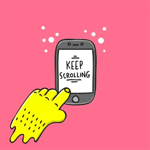 scrolling idle hands GIF by Geo Law