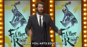 Josh Groba Thank You Arts Education GIF by Tony Awards