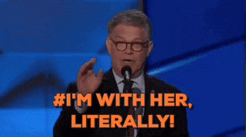 im with her al franken GIF by Election 2016