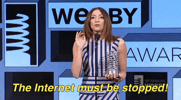 chelsea peretti the internet must be stopped GIF by The Webby Awards