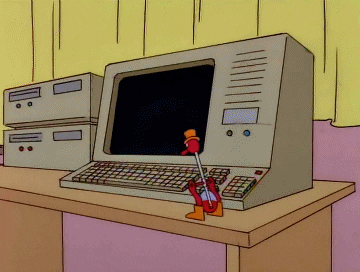 The Simpsons Computer GIF - Find & Share on GIPHY