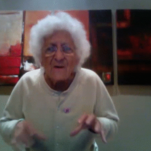 Image result for a old grandma gaming gif