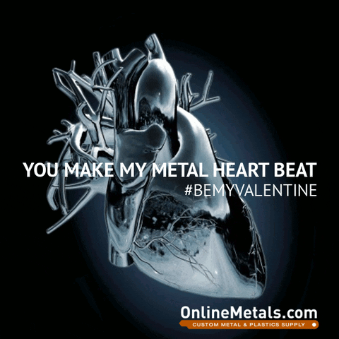 valentines day heart GIF by Online Metals