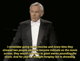 Drowning Johnny Carson GIF by The Academy Awards