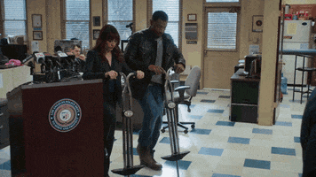 hopping lets go GIF by Angie Tribeca