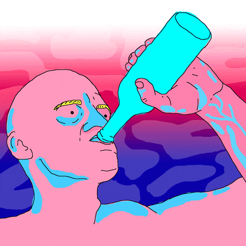 Animation Drinking GIF by Polina Zinziver - Find & Share on GIPHY