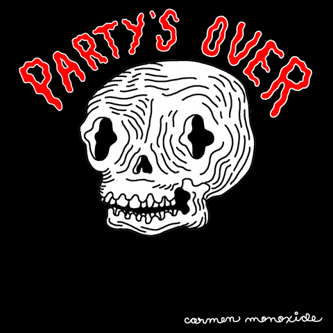 Party Skull GIF by Carmen Monoxide