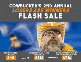 College Football Losers GIF by Cowbucker