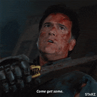 fight me season 3 GIF by Ash vs Evil Dead