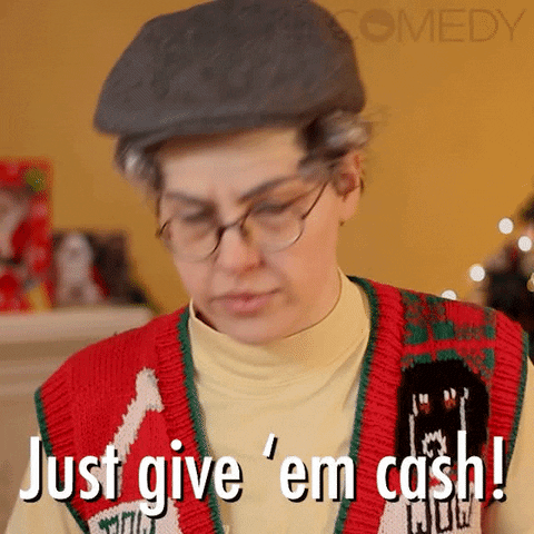 Christmas Cash GIF by CBC - Find & Share on GIPHY