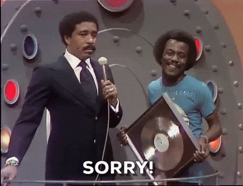 Sorry Richard Pryor GIF by Soul Train - Find & Share on GIPHY