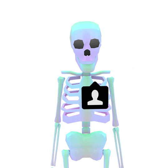 instagram skeleton GIF by jjjjjohn