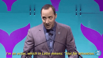 Tony Hale Attention Whore GIF by Shorty Awards
