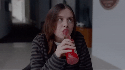 Bel Powley Drinking GIF by Carrie Pilby The Movie - Find & Share on GIPHY