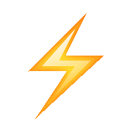 Lightning Bolt Emoji Sticker for iOS & Android | GIPHY