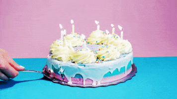 Happy Birthday Cake GIF by GIPHY Studios Originals