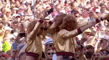 Barry Gibb GIF by Glastonbury Festival