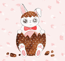 Happy Easter Bunny GIF by jessthechen