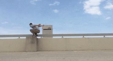 ninja jumping GIF by Cleveland State University