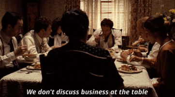 movie dinner godfather the godfather james caan GIF