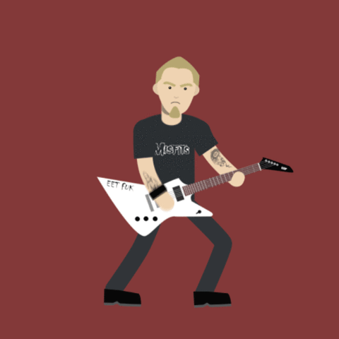 andreinc motion graphics motion design metallica character animation GIF