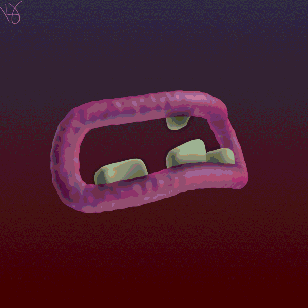 KarlJahnke 3d psychedelic drugs mouth GIF