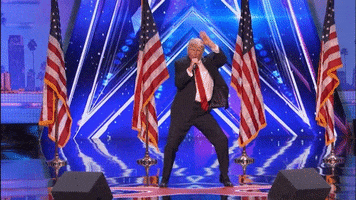 trump dancing GIF by America's Got Talent