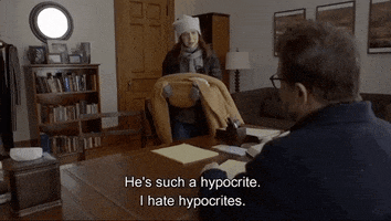Hypocrisy Hypocrite GIF by Carrie Pilby The Movie