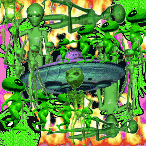aliens dancing GIF by Percolate Galactic