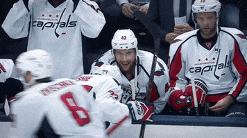 hockey smelling GIF by Capitals