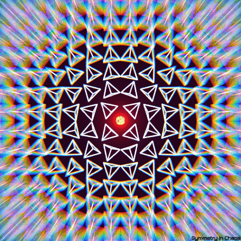 symmetryinchaos blender #3d #op #art #animation #nodes GIF