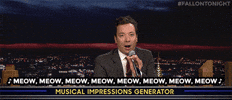 jimmy fallon meow GIF by The Tonight Show Starring Jimmy Fallon