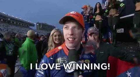 Brad Keselowski Win GIF by NASCAR - Find & Share on GIPHY