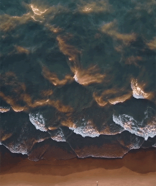 adventuresoncehad beach photography waves drone GIF