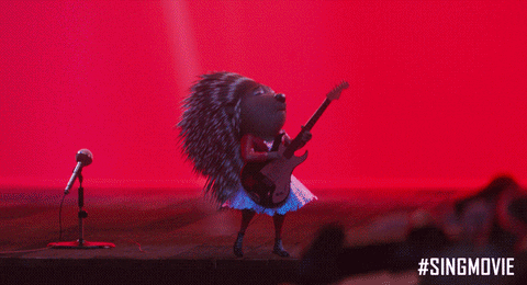 Sing Movie rock guitar sing ash GIF