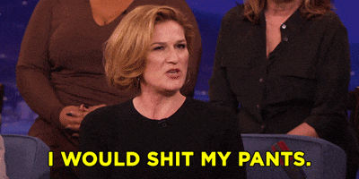 ana gasteyer shit my pants GIF by Team Coco