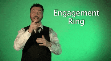 sign language engagement ring GIF by Sign with Robert